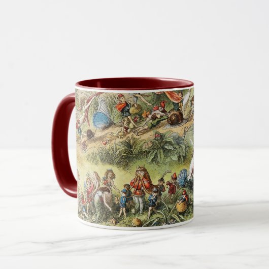 Triomfmars van de elfenkoning, feeën, kobolden mok (Voorkant links)