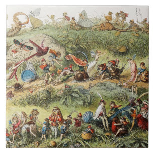 Triomfmars van de elfenkoning, feeën, kobolden tegeltje