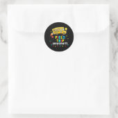 Trip Anyone Magic School Bus Kind Teacher Testdag Ronde Sticker (Tas)