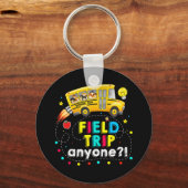 Trip Anyone Magic School Bus Kind Teacher Testdag Sleutelhanger (Voorkant)