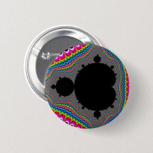 Trip - Fractal Ronde Button 5,7 Cm (Voorkant /achterkant)