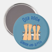 Trip Funny Feet Cruise Ship Stateroom Deurmarkerin Magneet (Voorkant / Achterkant)