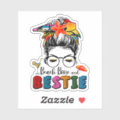 Trip Girls Weekend Friends Beaches Boze & Besties Sticker (Vel)