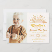 Trip om de zonuitnodiging | Boho Birthday Kaart (Voorkant)