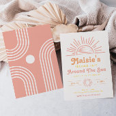 Trip om de zonuitnodiging | Boho Birthday Kaart