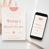 Trip om de zonuitnodiging | Boho Birthday Kaart