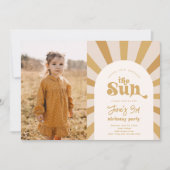 Trip om de zonuitnodiging | Girl Sun Invite Kaart (Voorkant)