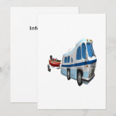 Trip op weg en weg kaart (Voorkant / Achterkant)