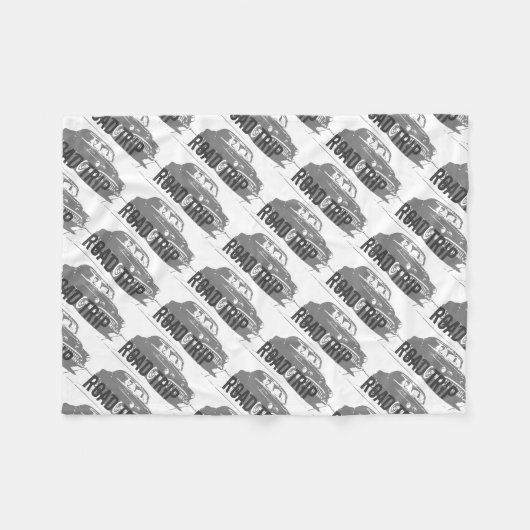 Trip op weg fleece deken (Voorkant (Horizontaal))