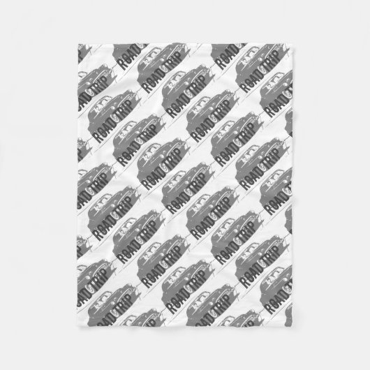 Trip op weg fleece deken (Voorkant)