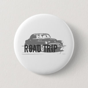 Trip op weg ronde button 5,7 cm