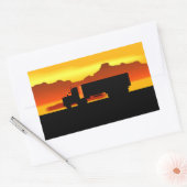 Trip OTR Trucker Trucking oplegger Rechthoekige Sticker (Envelop)