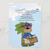 Trip Ready Teddy die weggaat Kaart (Voorkant / Achterkant)