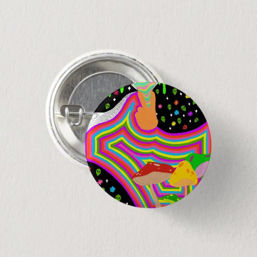 Trip Ronde Button 3,2 Cm (Voorkant /achterkant)
