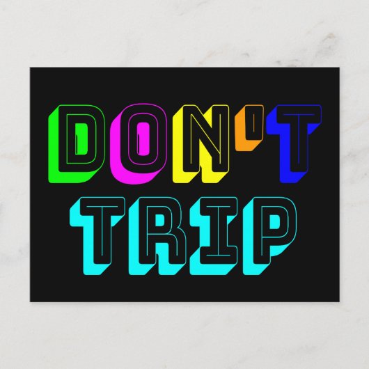 Trip Slang Neon niet Briefkaart (Voorkant)