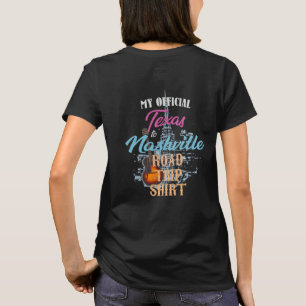 Trip T-Shirts, Texas naar Nashville Road T-shirt