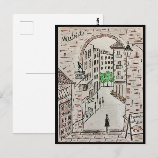 trip to Europe Briefkaart (Voorkant / Achterkant)