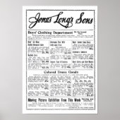 'Trip to the Moon'  film en poster uit 1902 (Voorkant)