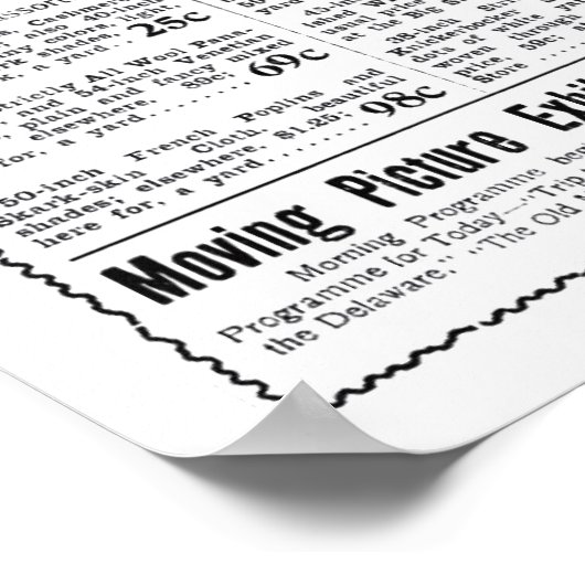 'Trip to the Moon'  film en poster uit 1902 (Hoek)