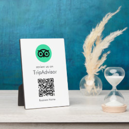 Tripadviseur-Reviewen | QR-code zakelijke Review Fotoplaat