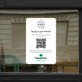 Tripadviseur-Reviewen | QR-code zakelijke Review Raamsticker