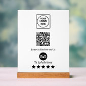 Tripadvisor QR Code | Business Review Link Display (Neutraal)