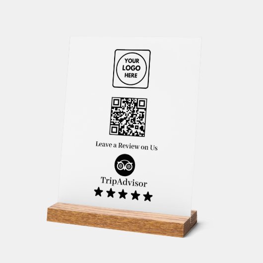 Tripadvisor QR Code | Business Review Link Display (Hoek)