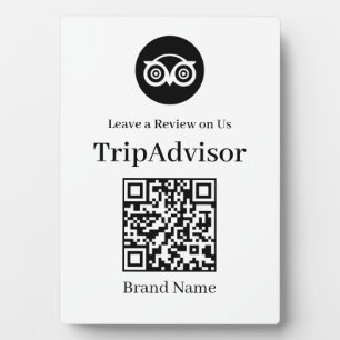 Tripadvisor QR-code Uithangbord voor bedrijfsbeo Fotoplaat