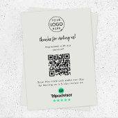 TripAdvisor Rating Link | QR-code grijze zaken Informatiekaartje