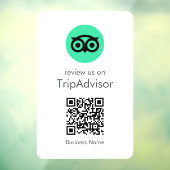 Tripadvisor Recensies | Zakelijke beoordeling QR-c Raamsticker (Vel 3)