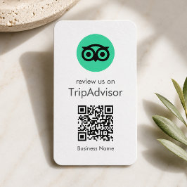 Tripadvisor Recensies | Zakelijke beoordelings QR- Visitekaartje