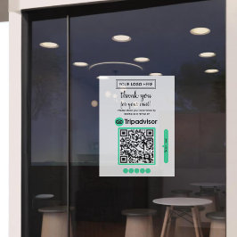 TripAdvisor Recensies | Zakelijke beoordelingslink Raamsticker