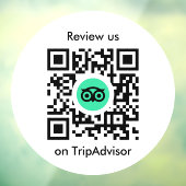 Tripadvisor Recensies | Zakelijke Review QR Code Raamsticker (Vel 3)