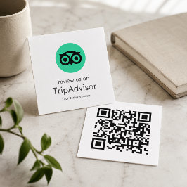 Tripadvisor Recensies | Zakelijke Review QR Code Vierkante Visitekaartje
