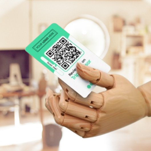 TripAdvisor Review Aanvraag met Logo en QR Code Contactkaartje