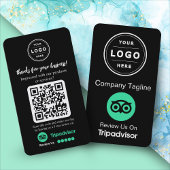 TripAdvisor Review Aanvraag met Logo en QR Code Visitekaartje