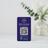 TripAdvisor Review Aanvraag met Logo en QR Code Visitekaartje (Staand voorkant)