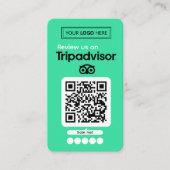 TripAdvisor Review-aanvraag Visitekaartje (Voorkant)