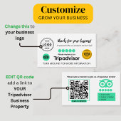 TripAdvisor Review Kaart aanvragen met QR-code Contactkaartje