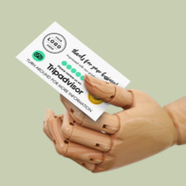 TripAdvisor Review Kaart aanvragen met QR-code Contactkaartje