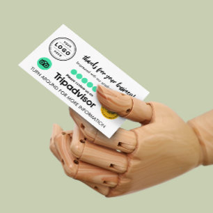 TripAdvisor Review Kaart aanvragen met QR-code Contactkaartje