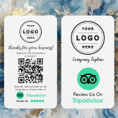 TripAdvisor Review Kaart aanvragen met QR-code Visitekaartje