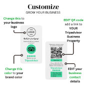 TripAdvisor Review Kaart aanvragen met QR-code Visitekaartje