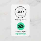 TripAdvisor Review Kaart aanvragen met QR-code Visitekaartje (Achterkant)