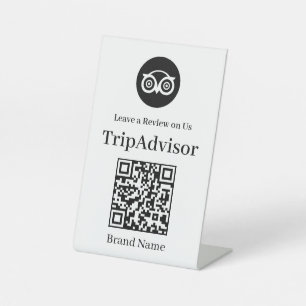 Tripadvisor Review QR Tafel Sign Reclamebord Met Voetstuk