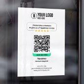 Tripadvisor Reviewen QR Code Rate Business 5 Star Raamsticker