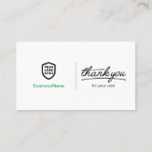 Tripadvisor Reviewen | Zakelijke QR-code Bedankt Visitekaartje (Achterkant)