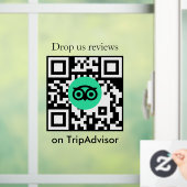 Tripadvisor Reviews QR-code bedrijfs raamsticker (Huis)