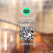 Tripadvisor Reviews QR-code Zakelijke Raamsticker (Vel 2)