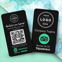 TripAdvisor Reviewverzoek met Logo en QR Code